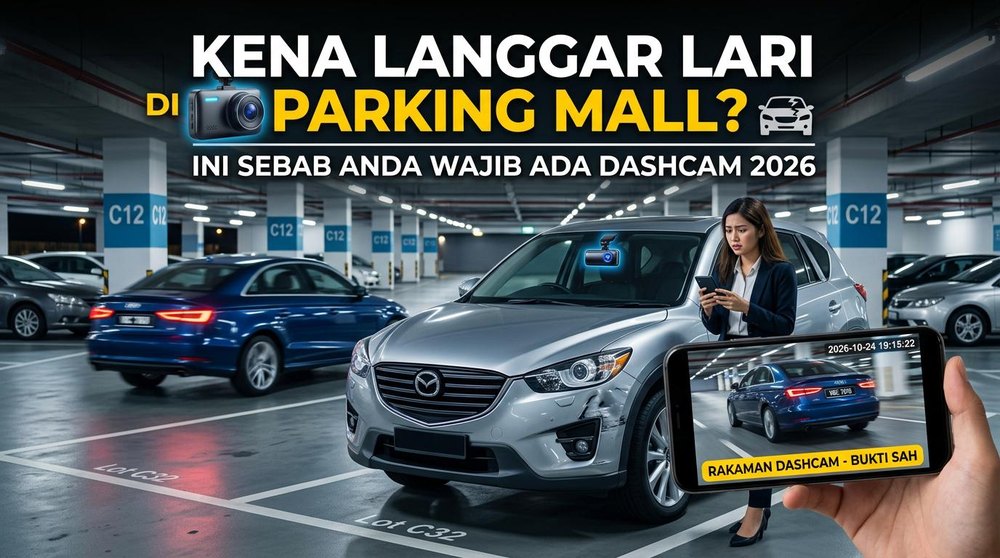 Kena Langgar Lari Di Parking Mall? Ini Sebab Anda Wajib Ada Dashcam 2026