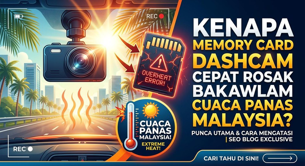 Kenapa Memory Card Dashcam Cepat Rosak Bawah Cuaca Panas Malaysia?