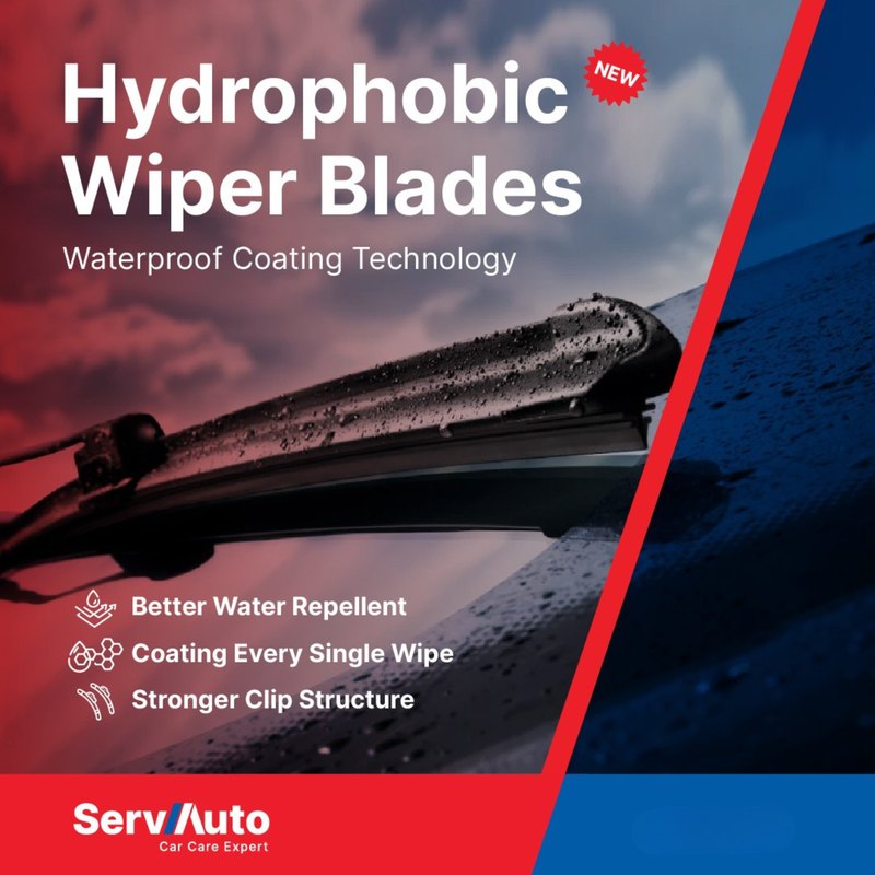 Hydrophobic Wiper 1 Pair