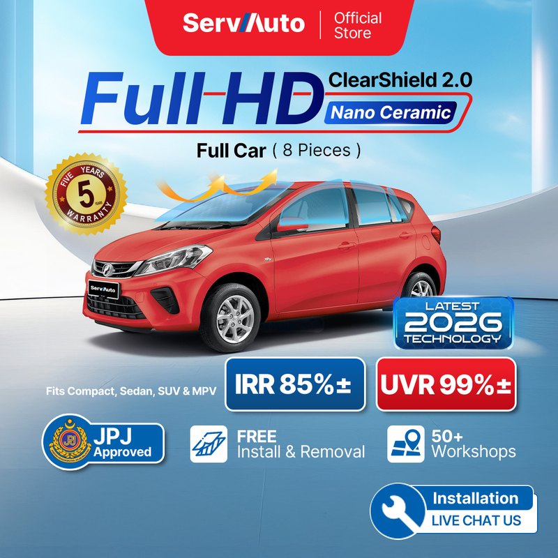 ClearShield Nano-Ceramic ·  Full Car (8 pcs)