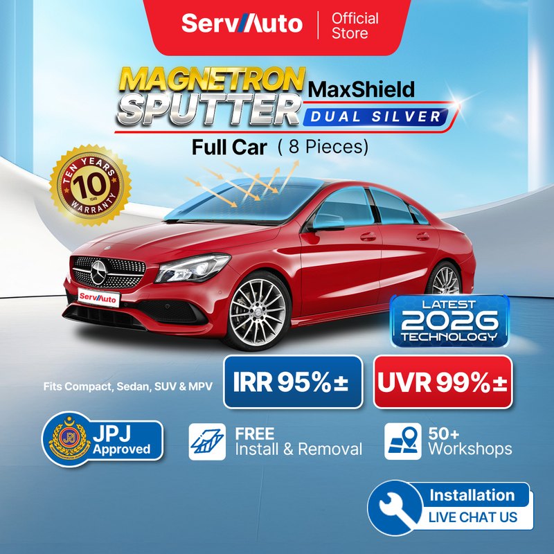 MaxShield Sputtered ·  Full Car (8 pcs)