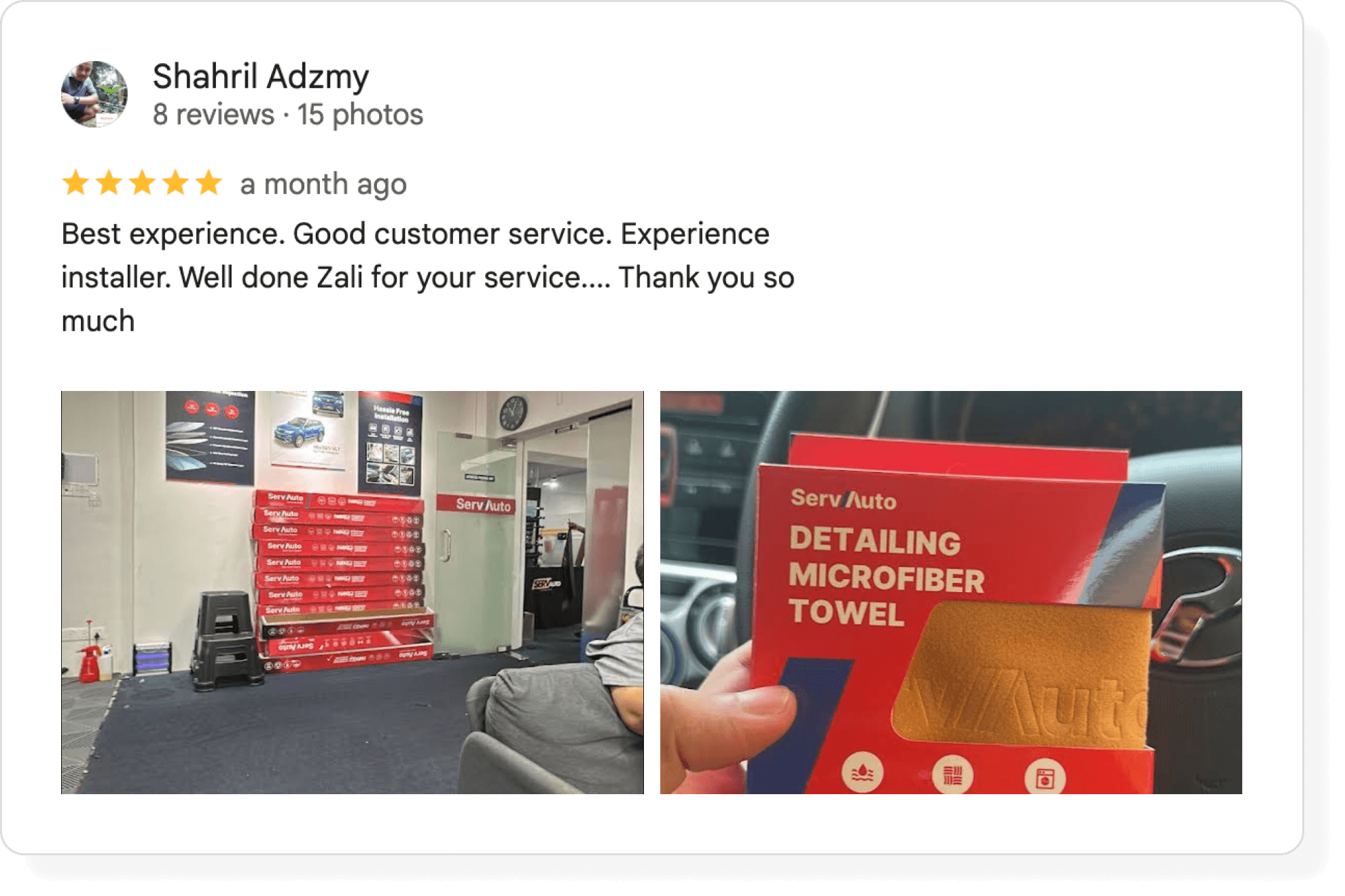 Customer review
