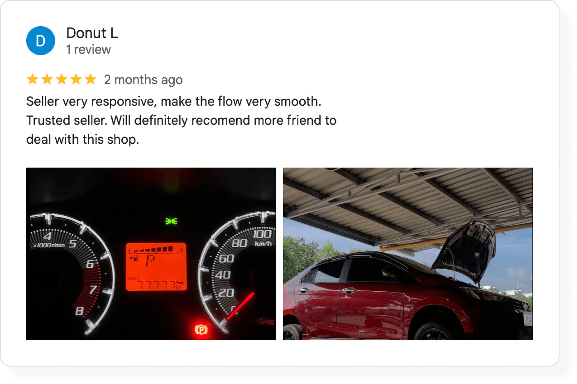 Customer review
