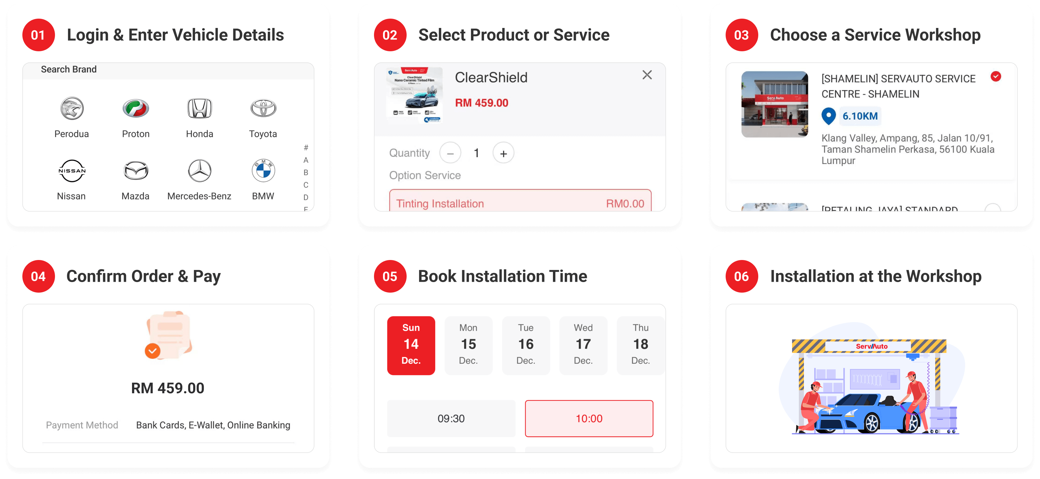 How it works — 6 easy steps